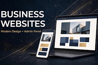 build a professional business website with admin panel