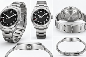 design luxury wristwatch concepts and 3d watch model
