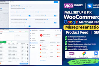 set up fix woocommerce google merchant center misrepresentation product feed SEO