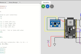 design circuits and simulate on wokwi for arduino esp32