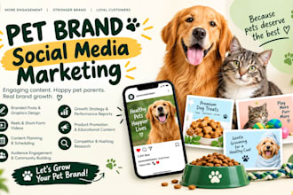 manage social media marketing for your pet brand