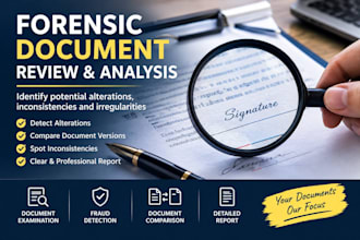 review forensic documents and identify potential alterations