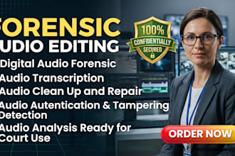 do forensic audio editing, audio repair, noise reduction, cleanup, fix audio