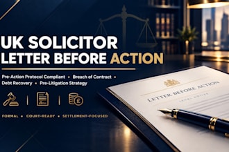 draft a final warning letter before action for debt recovery in the UK