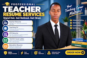 write professional teacher and academic resume