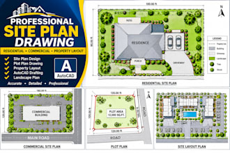 draw professional site plans, plot plans and property