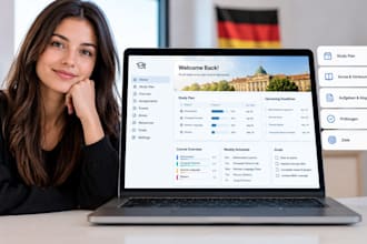 build german notion student dashboard for university study planning and tracking