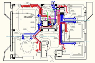 create hvac drawings, ductwork layouts, ventilation and ac plans