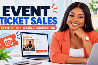 manage eventbrite event promotion and webinar marketing campaigns for you
