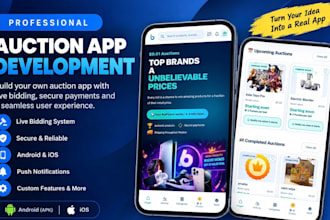develop live auction app real time bidding app