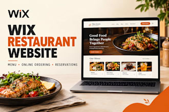 design a wix restaurant website with online menu, ordering and reservations