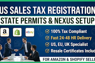 handle US sales tax registration and nexus compliance for ecommerce