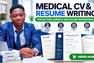 write a professional medical CV and healthcare resume