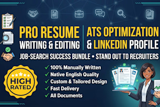 write and update a resume, cover letter and linkedin profile