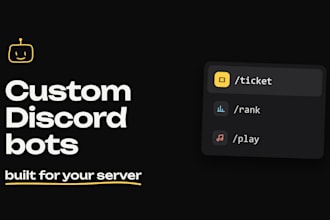 build a custom discord bot for your server