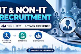 source and shortlist qualified IT and non IT candidates