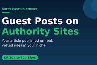 publish guest posts on authority sites in any niche