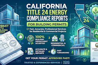 prepare california title 24 energy compliance reports for building permits
