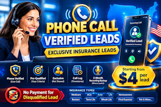 deliver phone call verified exclusive insurance leads