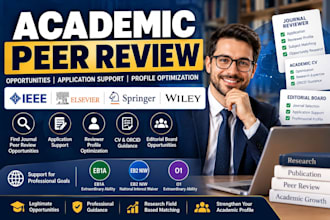 find ieee elsevier springer peer reviewer roles for eb1a eb2 niw