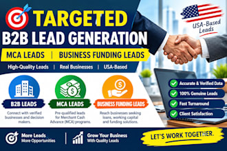 do targeted b2b lead generation, mca leads, business funding leads
