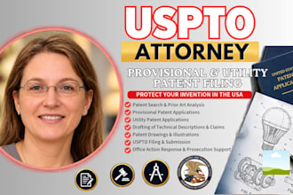 be your US patent attorney for provisional and utility patent filing