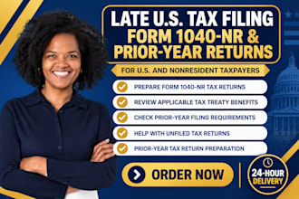 expertly prepare late US tax returns prior year  US taxes returns within 48hours