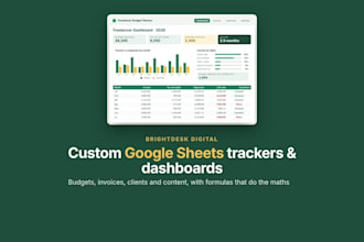 create a custom google sheets budget tracker or dashboard