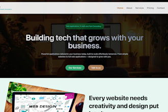 create for you a web application