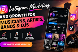 be social media manager and organic growth promoter for music artist, brands djs