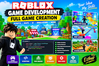 roblox full game development roblox game creation obby simulator games scripter