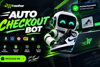 build auto checkout bot pokemon, restock, shopping bot monitoring bot, apple bot