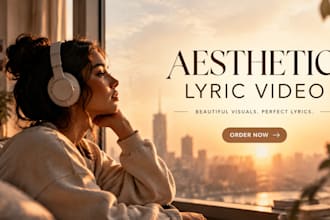 create a music visualizer with lyrics for your song