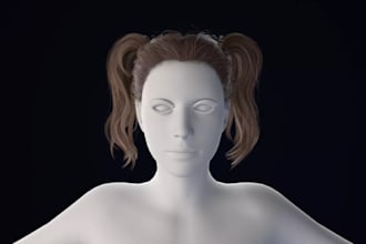 design realistic 3d metahuman character hair, metahuman hair groom for ue5