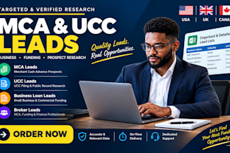 provide mca leads, ucc leads, business loan and mca broker leads