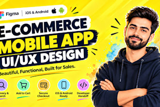 design an production ready ecommerce app in figma