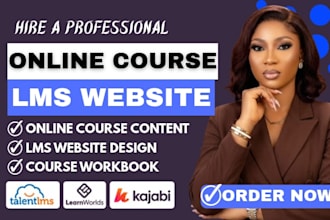 create course content on talentlms, learnworld moodle, graphy and wordpress lms