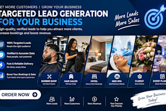 barber shop hair salon hotel med spa florist event planner lead generation