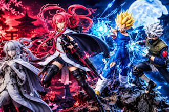 sculpt custom anime characters, toys, and action figures for stl printing