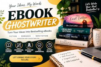 be ebook ghostwriter, amazon kdp ghostwriter, fiction, romance non fiction ebook