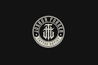 design old english vintage retro logo