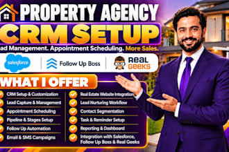 do property agency salesforce follow up boss real geeks lead nurturing crm setup