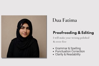 proofread and edit in english