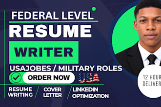 write a federal resume for usajobs and government jobs