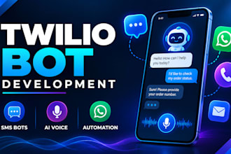 do twilio bot, ai voice agent ,twilio sms bot, buik sms and ai voice bot