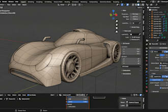 3d car modeling for games vehicle rendering and 3d printing in blender models