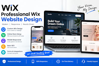 design, redesign, and customize a professional wix site