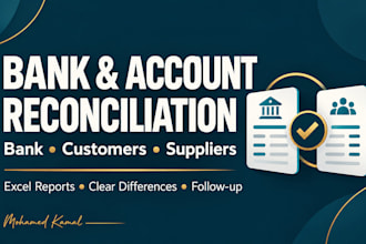 reconcile your bank customer and supplier accounts