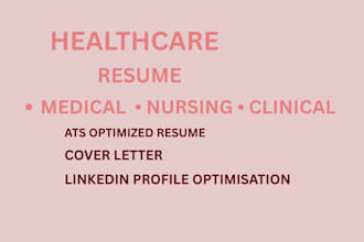 write a medical healthcare and nursing resume or CV