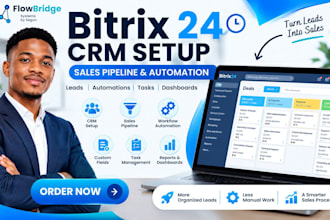 set up bitrix24 CRM sales pipeline and automation
